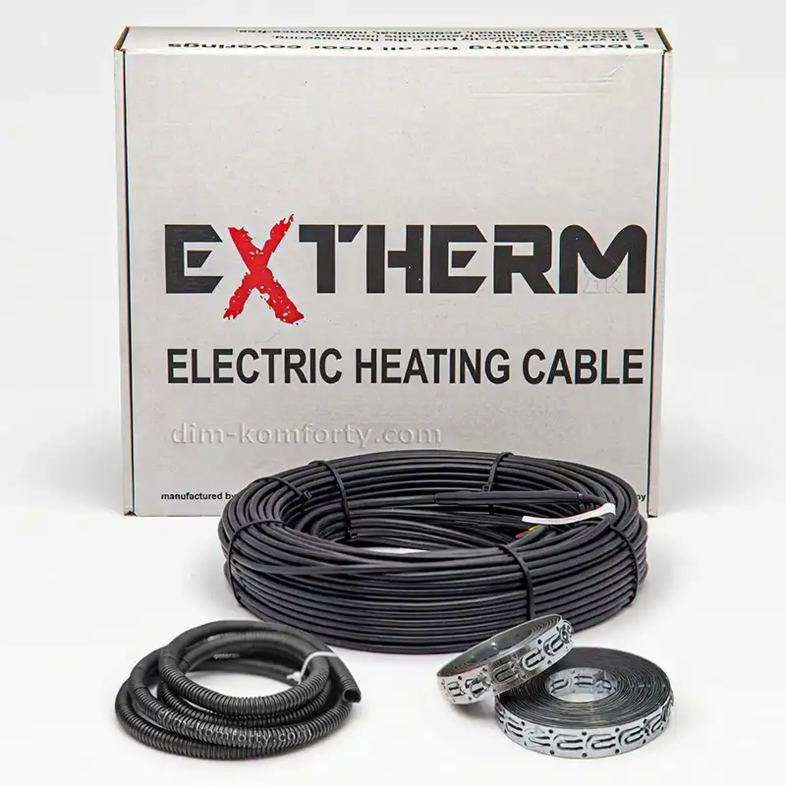 Нагрівальний кабель ExTherm 20 Вт/м для теплої підлоги під плитку
