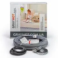 Нагрівальний кабель GrayHot 15 Вт/м для теплої підлоги під плитку