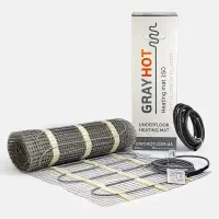 Нагрівальний мат GrayHot 150 Вт/м² для теплої підлоги під плитку