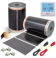 Тепла підлога під ламінат - Інфрачервона плівка Enerpia з програматором