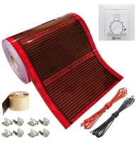 Тепла підлога під ламінат - Cаморегулююча інфрачервона плівка Enerpia RED з терморегулятором