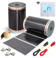 Тепла підлога під ламінат - Інфрачервона плівка Enerpia з Wi-Fi програматором