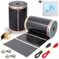 Тепла підлога під ламінат - Інфрачервона плівка Enerpia з Wi-Fi програматором