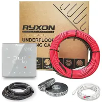 Комплект теплої підлоги Ryxon 20 Вт/м — Нагрівальний кабель з термостатом AC602