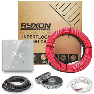 Комплект теплої підлоги Ryxon 20 Вт/м — Нагрівальний кабель з термостатом AC602