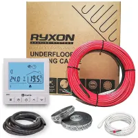 Комплект теплої підлоги Ryxon 20 Вт/м — Нагрівальний кабель з термостатом AC819