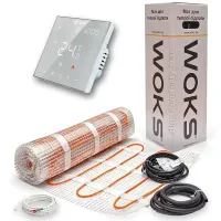 Комплект теплої підлоги Woks 160 Вт/м² — нагрівальний мат з термостатом AC602