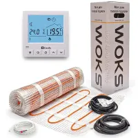 Комплект теплої підлоги Woks 160 Вт/м² — нагрівальний мат з термостатом AC819