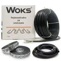 Нагрівальний кабель Woks Titanium 20 Вт/м для теплої підлоги в стяжку