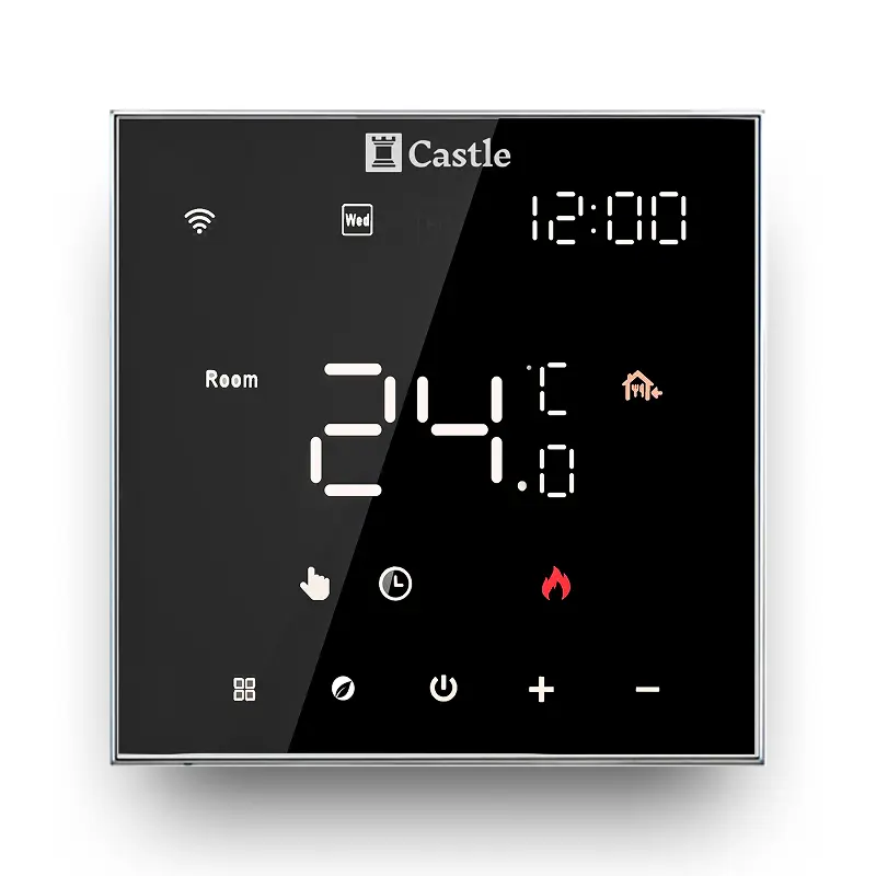 Терморегулятор Castle AC602HB Wi-Fi сенсорний програмований для теплої підлоги